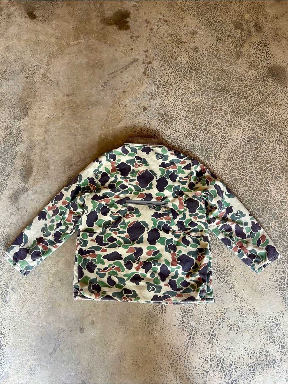 Walls Green Camo field coat with Olive Corduroy Collar - Picture 3 of 12